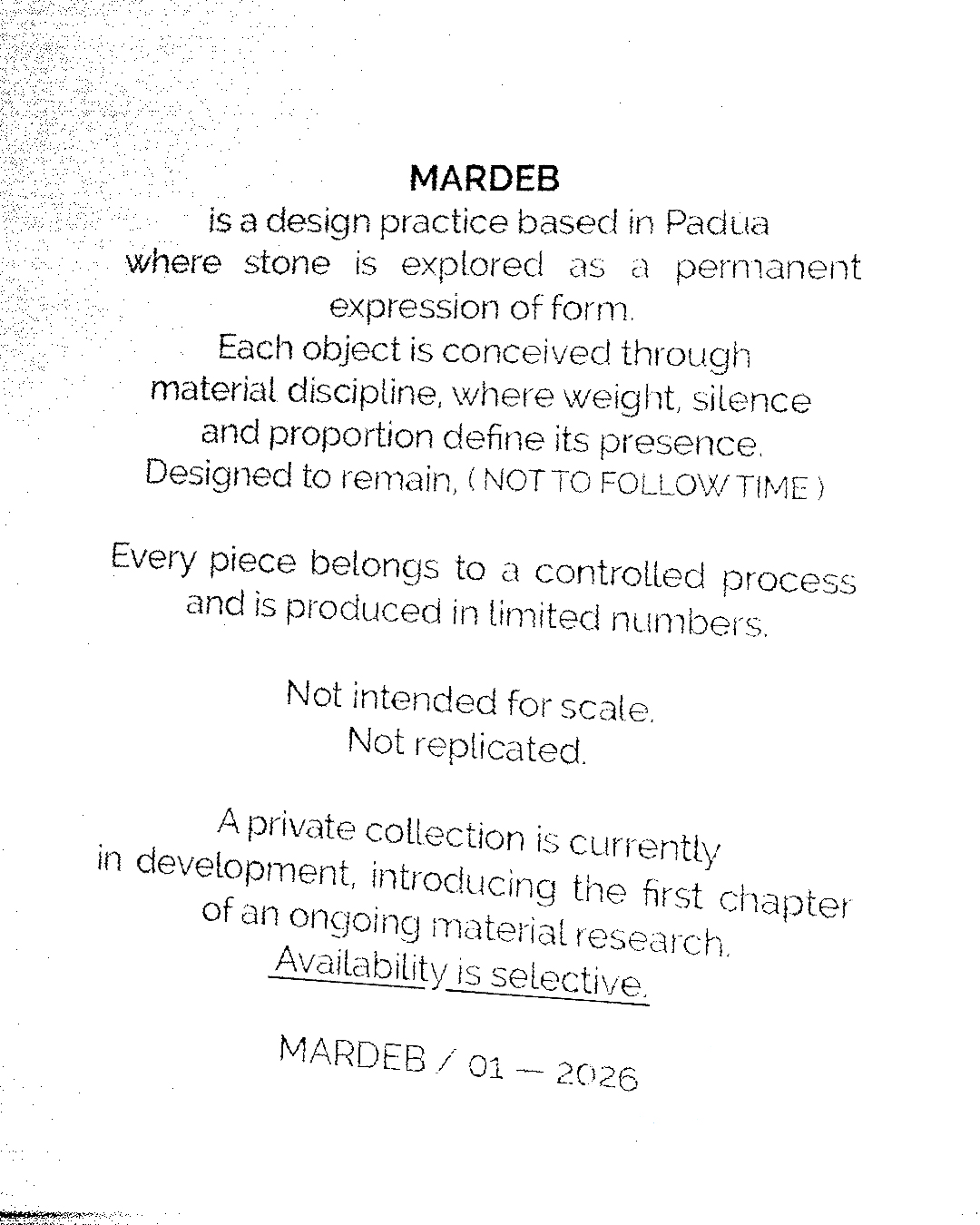 MARDEB Manifesto